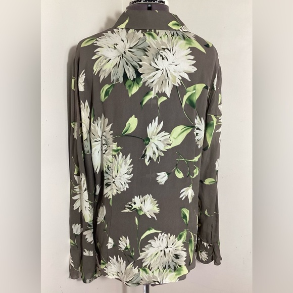 Floral Romantic Blouse Classy Office Elegant - Picture 4 of 16